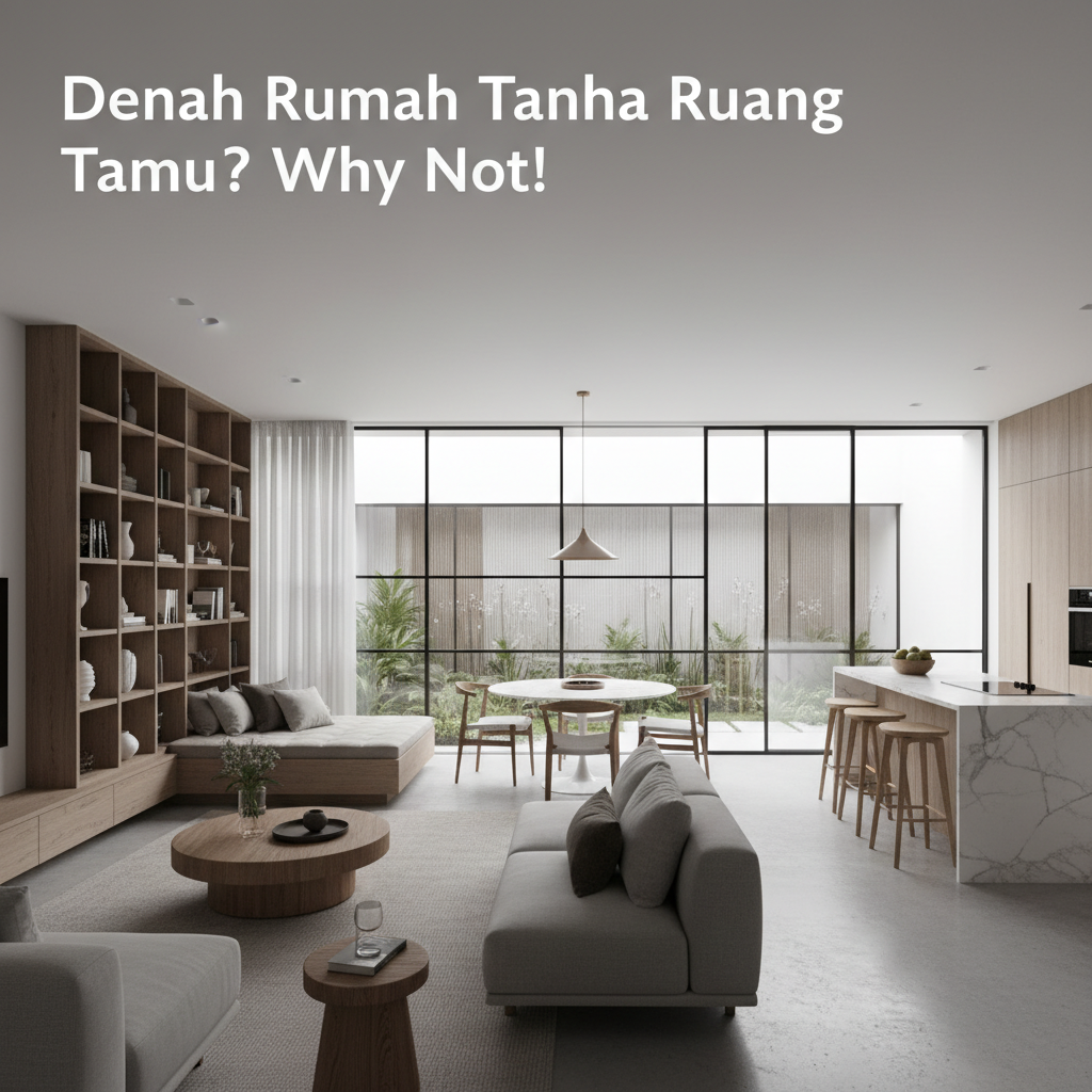 Denah Rumah Tanpa Ruang Tamu? Why Not! Trik Jitu Bikin Rumah Mungil Terasa Lega